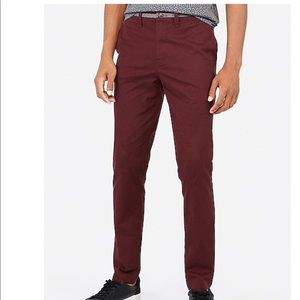 Express Skinny Chambray Trim 365 Chino Pants